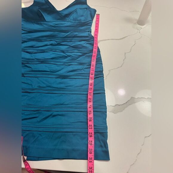 Calvin Klein blue satiny dress - Picture 13 of 14